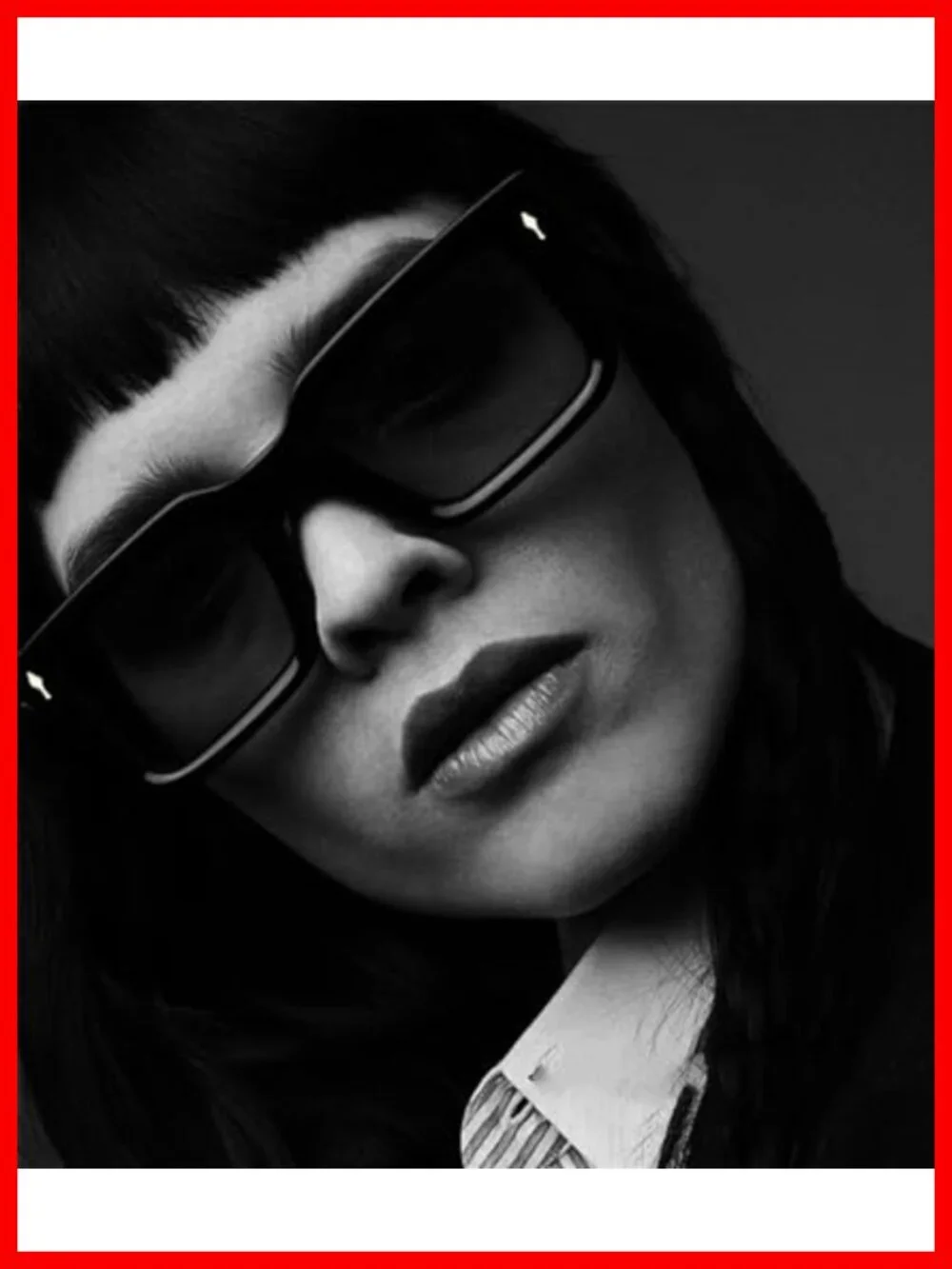 Thick Frame Square Sunglasses for Women Men Chunky UV400 Protection